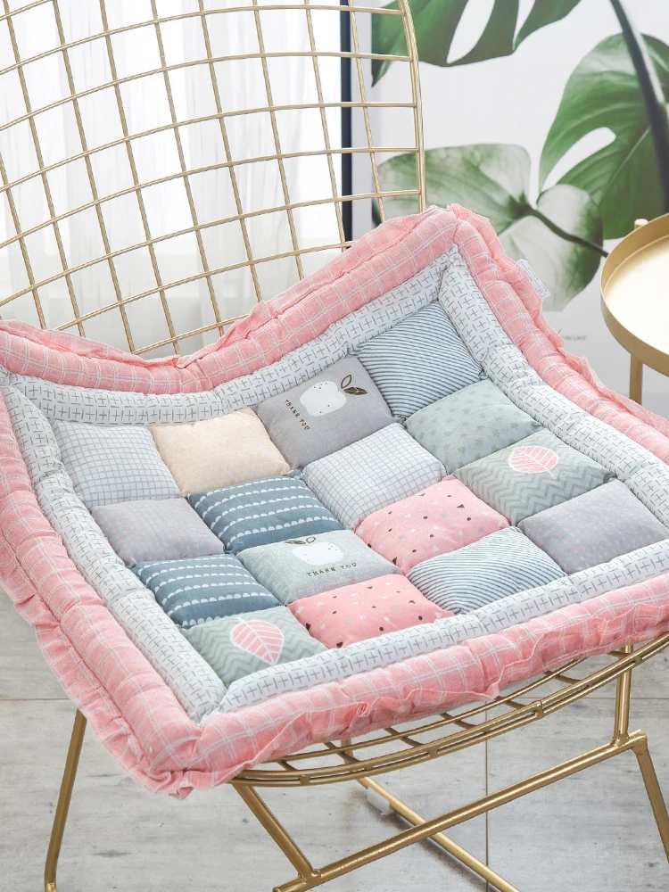 Korean Style Pure Cotton  Cushion Office Chair Pad Dining Table Chair Mat Student Home Tatami Soft Pad Bench  Cushion