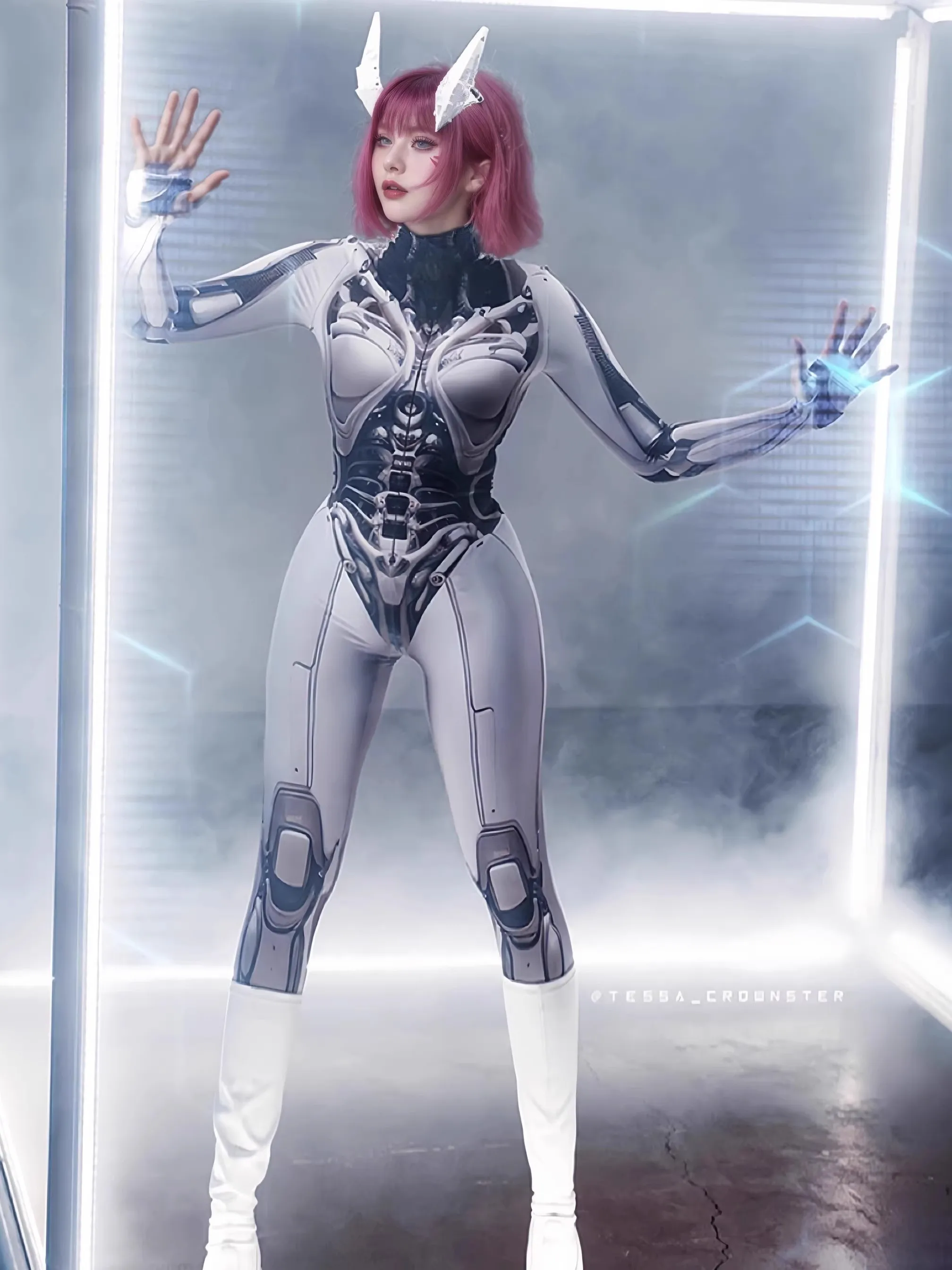 2025 New Nightclub Bar Women'S Robot Technology Jumpsuit Dance Team Gogo Female Singer Dj Stage Costumes Cosplay Dress DN20557