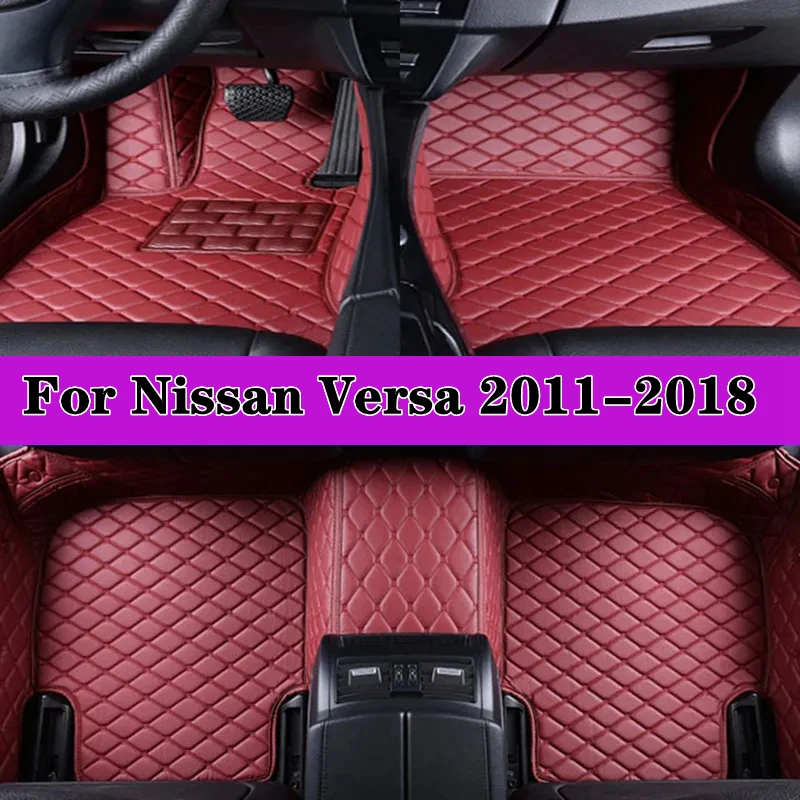 

Автомобильные накладки на ножки для Nissan Versa 2011-2018, защитный коврик, Индивидуальные напольные коврики, чехол для автомобиля, аксессуары