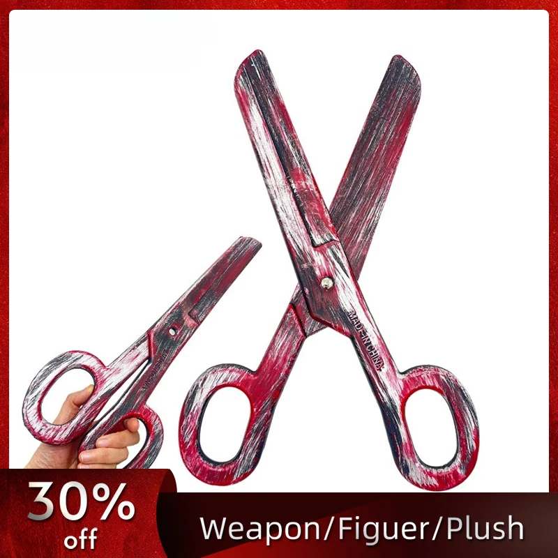 39 cm/15.35in Halloween Kunststoffen Cosplay Rood Bloed Schaar Model Rekwisieten Grappige Gift Collectible Feestartikelen Kamer Decoratie speelgoed