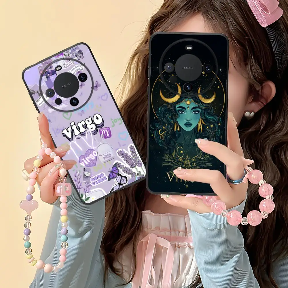 

Чехол для телефона со знаками зодиака Дева для Huawei Mate 60 50 40 30 20 10 Pro Plus Lite E 5G с цветной печатью, защитные мобильные телефоны, красивые