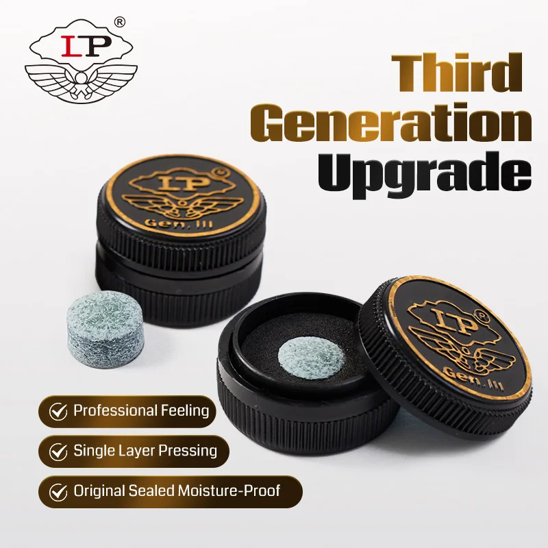 

LP 11mm Multi-Ply Heads Black Gold Professional Fancy Nine-Ball Cue Head Snooker Billiard Heads Hard Soft Heads