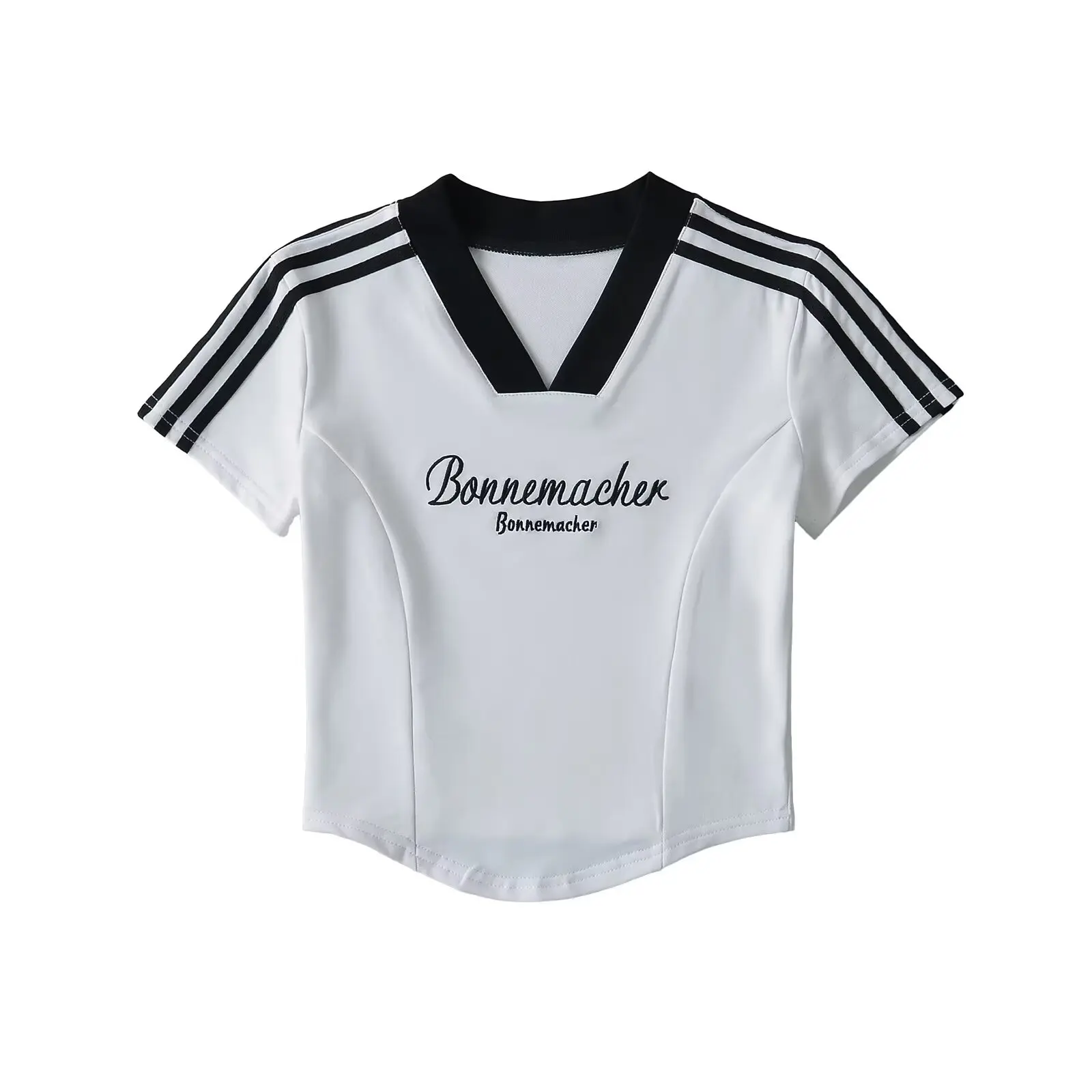 アメリカンレトロホットガール V-ne スリムフィット or Sve T-irt 女性夏の純粋な欲望 or Sle スポーツトップトレンディなストリート