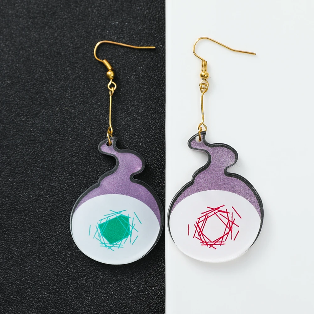Fashion Trend Japan Anime Cartoon Periphery Acrylic  Earrings Cosplay Ear Pendant Jewelry for Fans Costume Accessories