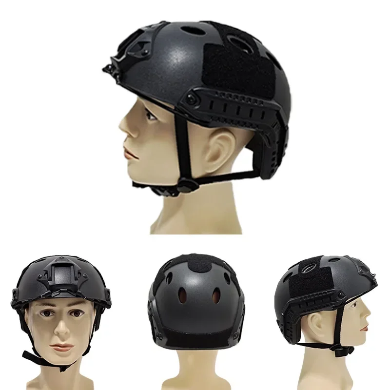 Tactical Helmet Fast PJ Type Airsoft Paintball Shooting Wargame Helmets   Combat Head Protective Gear