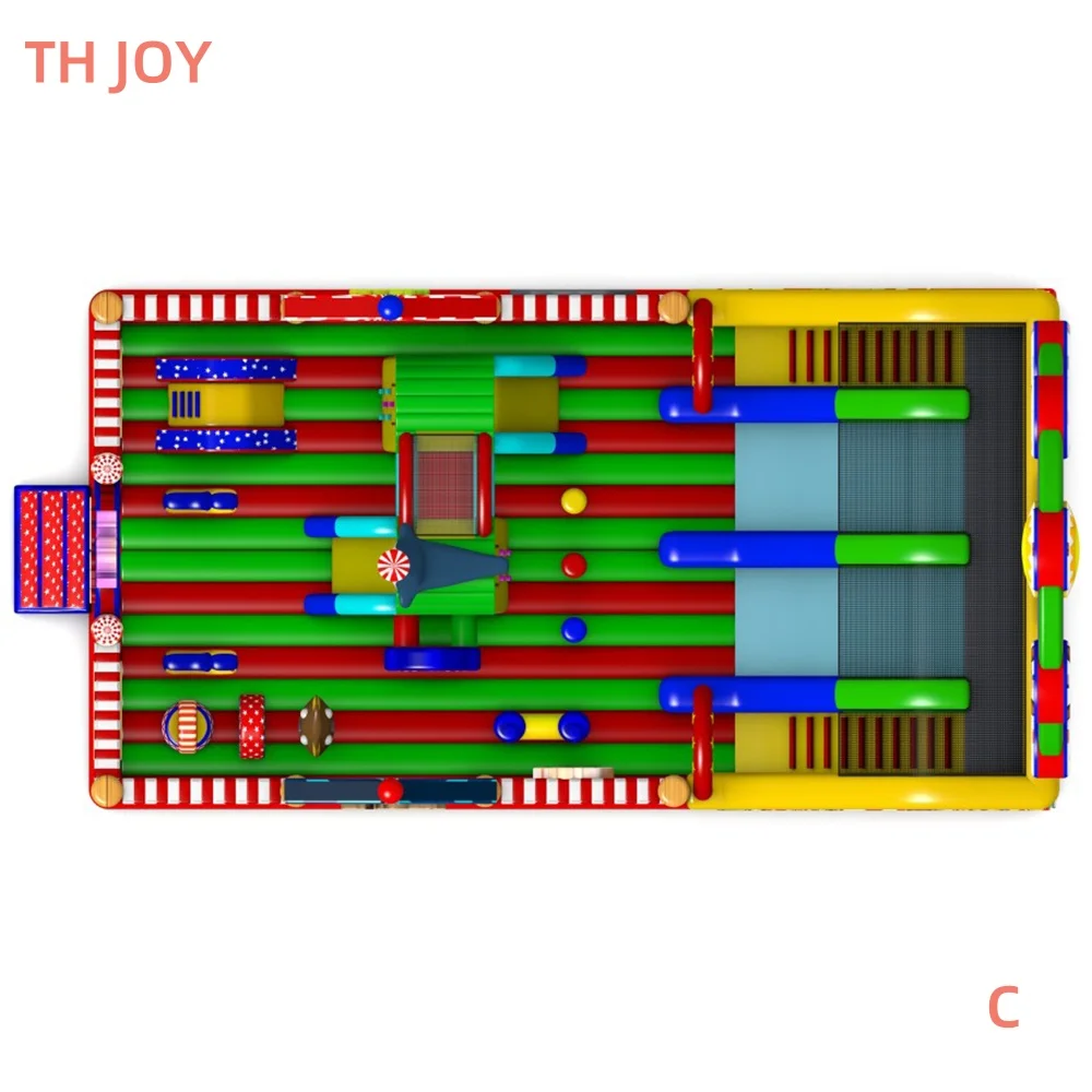 15x8m giant Ferris Wheel Inflatable Slide Circus jumping Slides funcity,Clown Inflatable Toboggan Slides circus playground