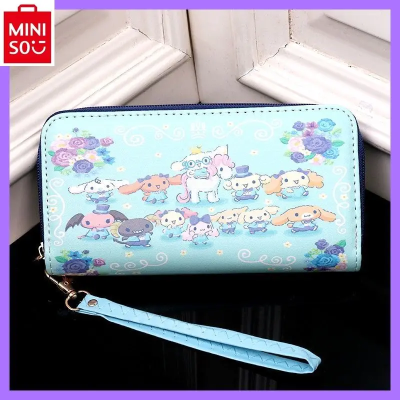 Miniso Hallo Kitty Jade Guigou gedruckt Wechsel Aufbewahrung tasche für Frauen hochwertige PVC-Karte ID große Kapazität Multi-Card-Brieftasche