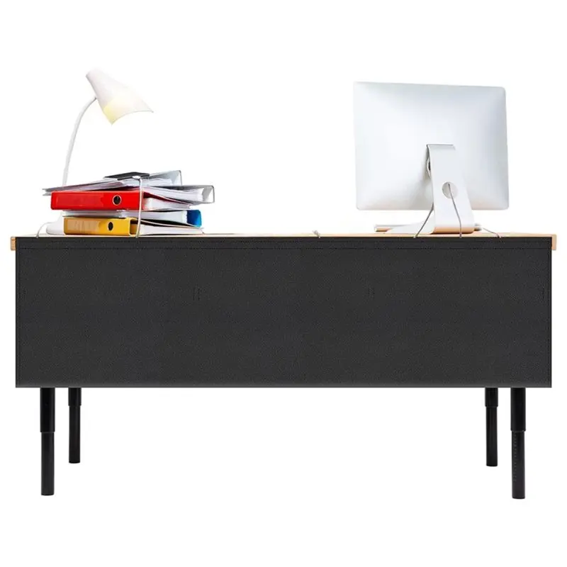 AB34-2-In-1 Desk Privacy Screen & Organizer - Self-Adhesive, Foldable Workstation Blocker (60X28