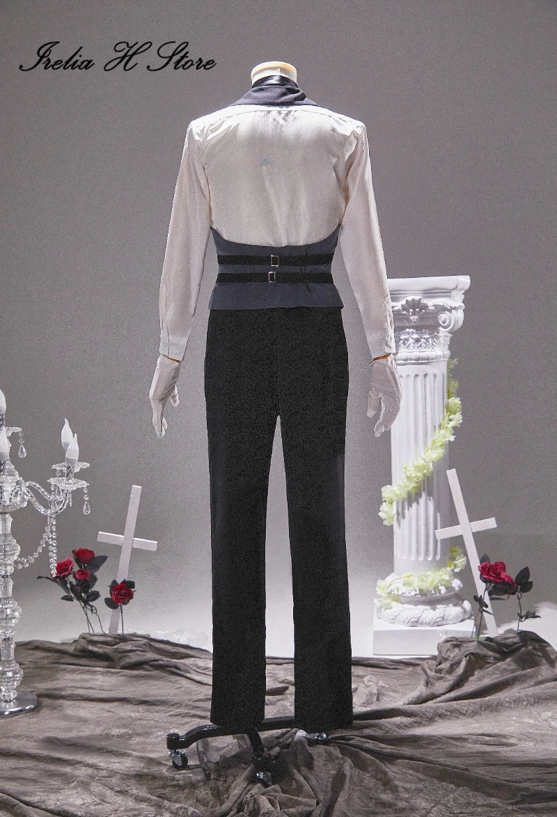 Irelia H Store Black Butler Sebastian Cosplay Costume Anime Game Sebastian Uniform Suit Halloween Costumes image 5