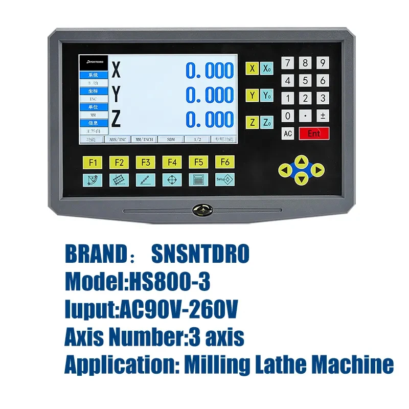 3 Axis LCD DRO Set Digital readout Display And 3 Pieces 5U Linear Glass Scale Encoder 50-800mm Boring Machines Milling YH800-3