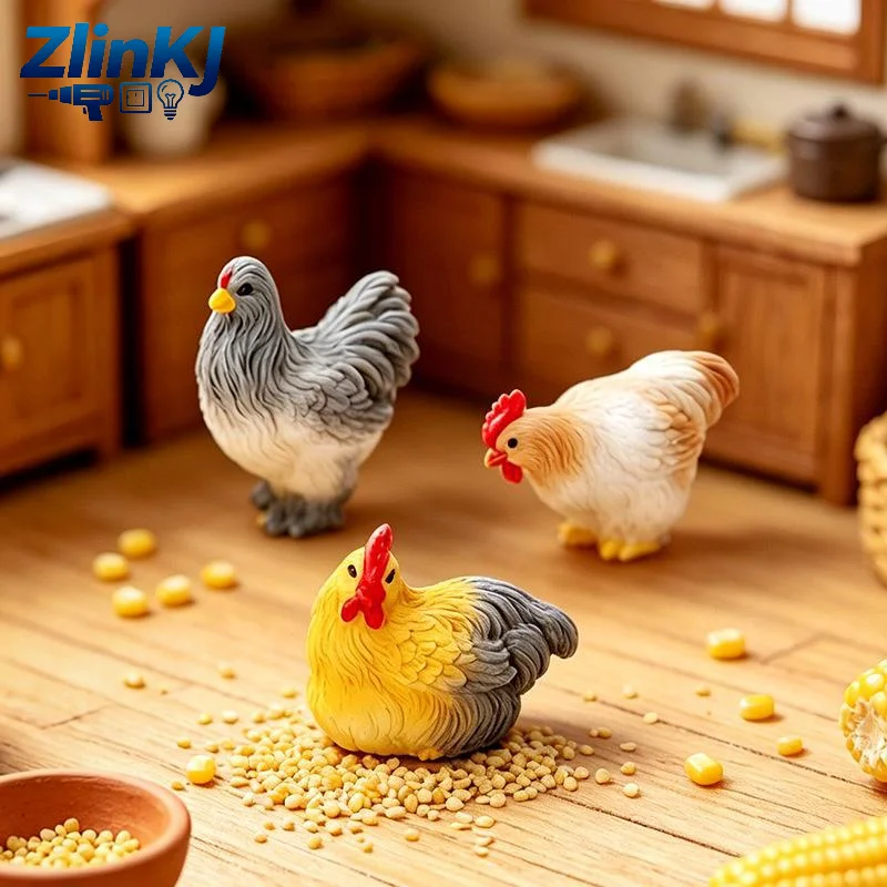Cartoon 3D Chick Resin Jewelry Charms Wholesale Waterproof Accessories for DIY Keychain Phone Case Dollhouse Decor