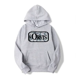 Men's Stay Orvis front and back Printed Sweatshirts Classic Funny Hoodies for Women Sportswear Tops Fishing outdoors Hoodies