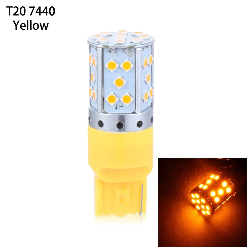 3030 T20 7440 1156 BAU15S PY21W Turn Signal Bulb Canbus Free LED Car Light Stop Brake Lamp
