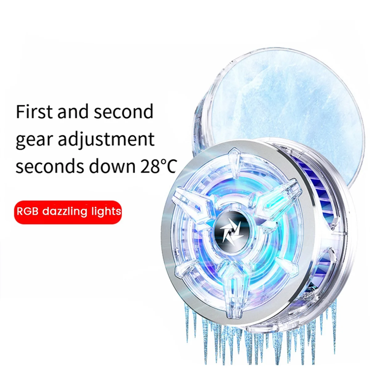 

ARY-fPhone Cooler Быстрое охлаждение игрового механизма Регулируемый полупроводниковый охлаждающий вентилятор Радиатор для смартфона ROG