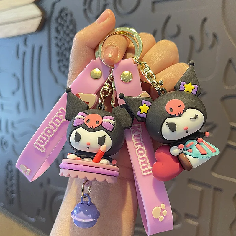 

Kuromi 3D Car Keychain Cute Sanrio Cosplay Accessory Creative Cartoon Key Ring for Bag Backpack Wholesale