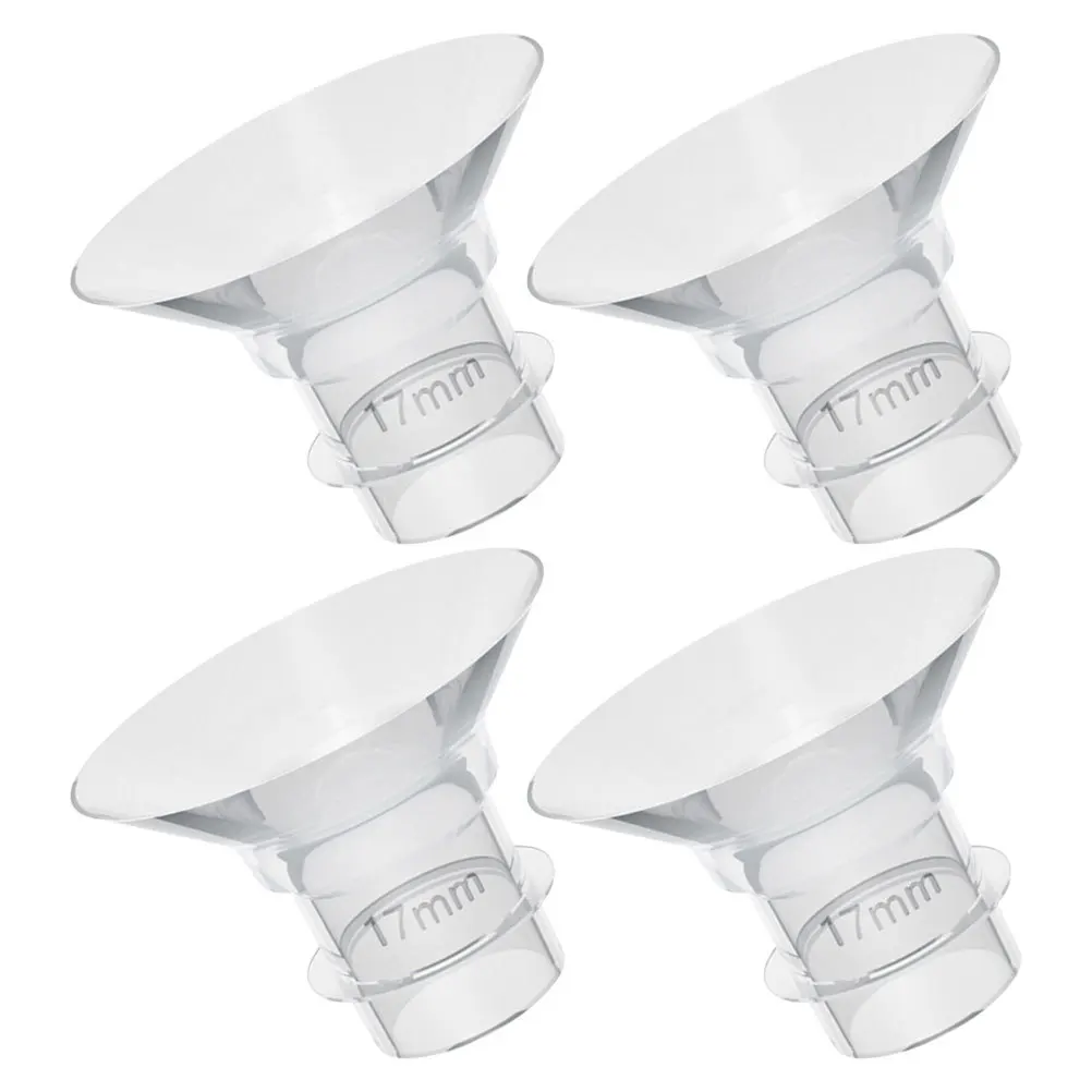 Accessoires d'allaitement en Silicone, Inserts de bride de 17MM, remplacement de calibre portable, pièces de tire-lait électrique pour bébé, 4 pièces