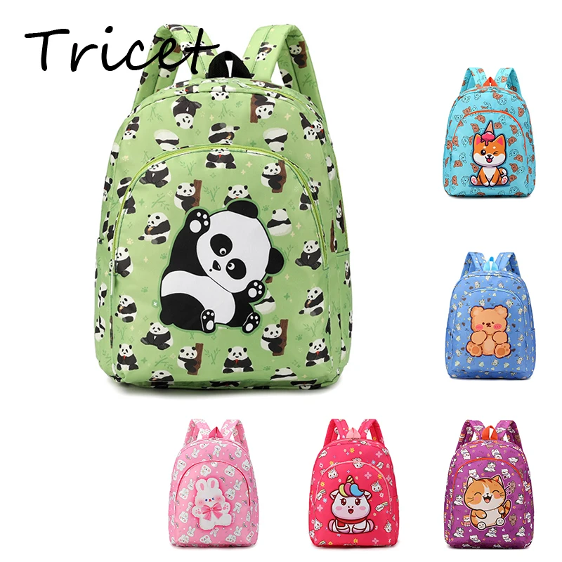 

Cartoon Panda Unicorn Boys Girls Backpack Animals Printed Kids School Bags Children Student Bags