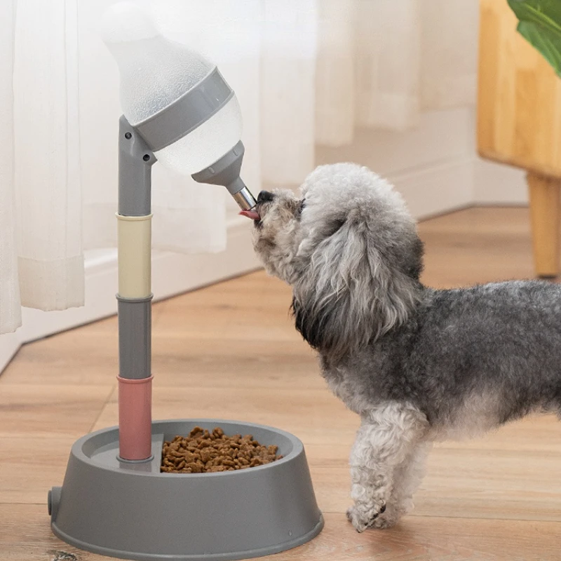 Dog Drinking Water Apparatus Mouth Wet-Proof Pet Water Bottle Hanging Adjustable Anti-Tumble Cat Bunny Water Feeder