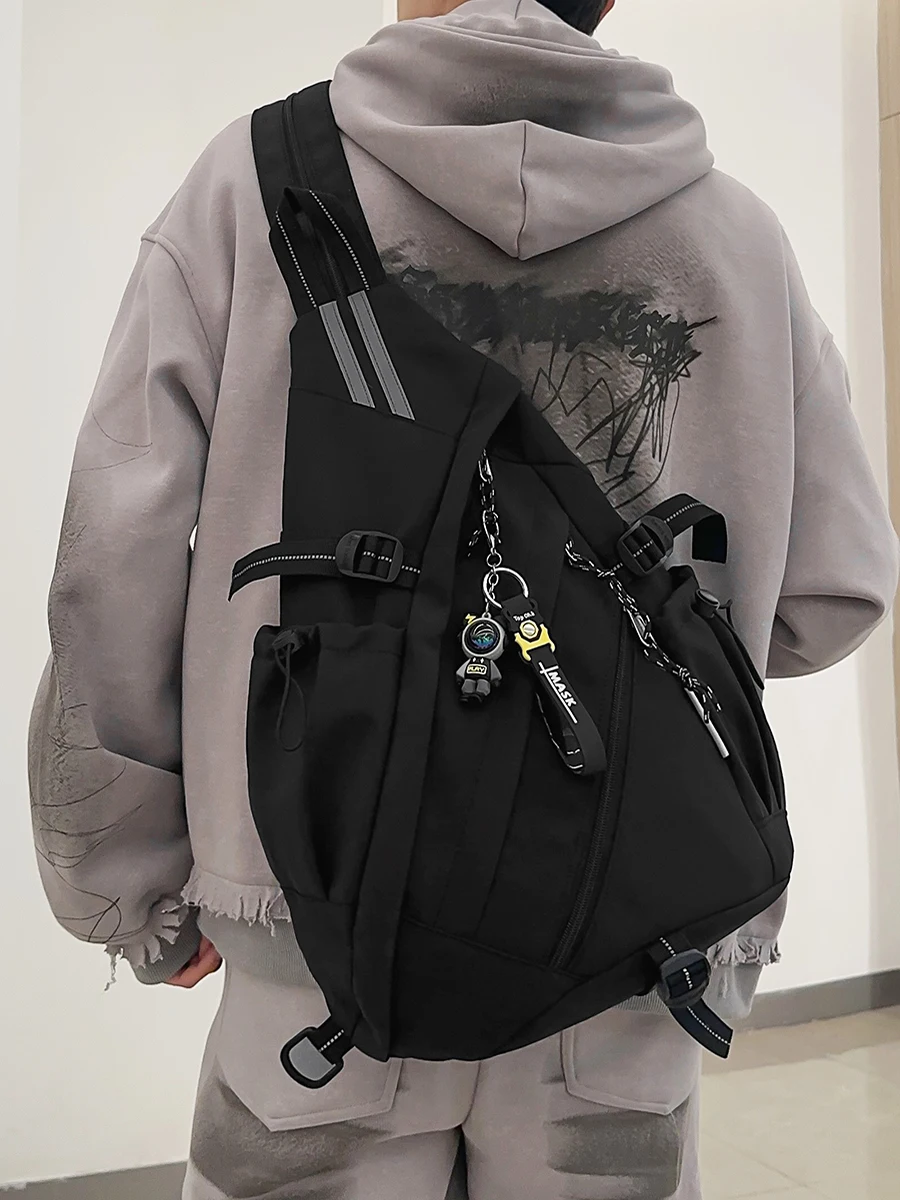 

Street Sle Multi-Functional Bapa Men's Archery Bag Sports Cycling Single oulder Slant Bag Functional Work Chest Bag