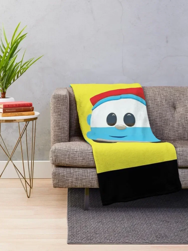 leo the truck - pop art lifty, scoop and LEO Throw Blanket Softest For Sofa Thin Luxury Blankets