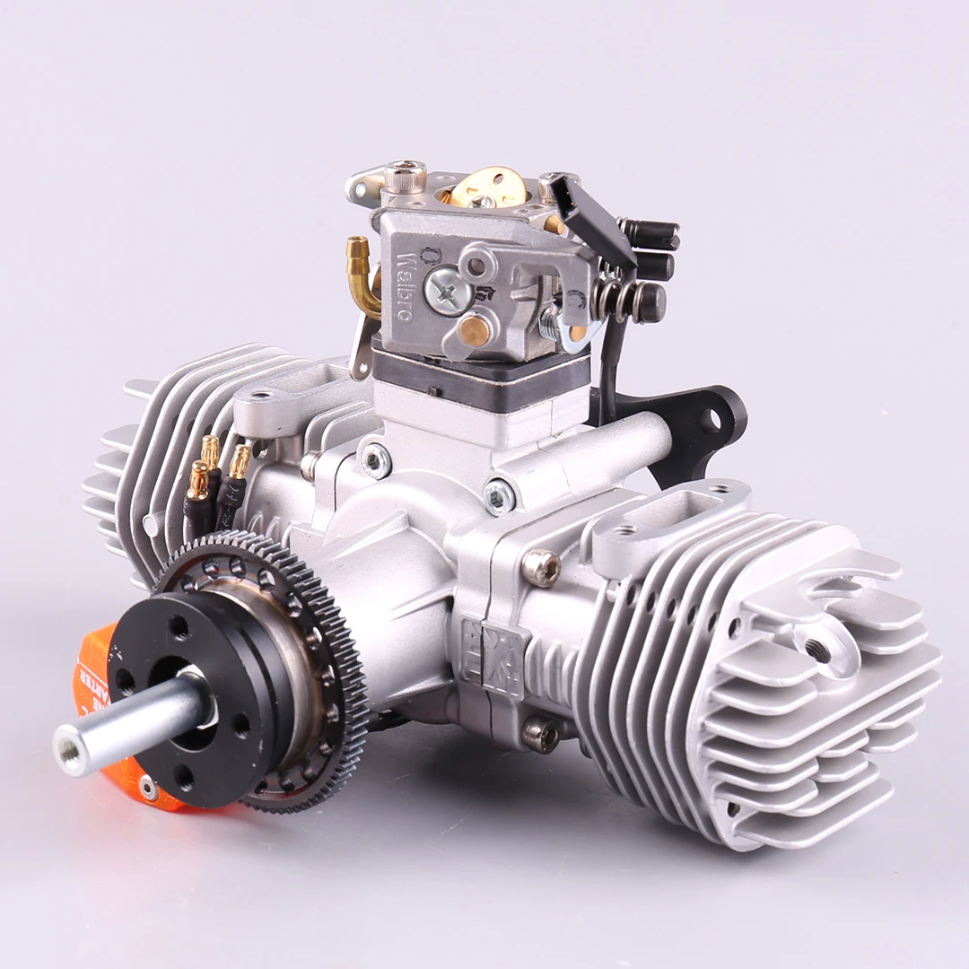 เครื่องยนต์เครื่องบินรุ่น EPHIL XG-40cc-T pro - สตาร์ทไฟฟ้า หัวเผาแบบ Hot Head แบบสองสูบต่อขนาน สำหรับเครื่องบินบังคับวิทยุแบบปีกตรึง