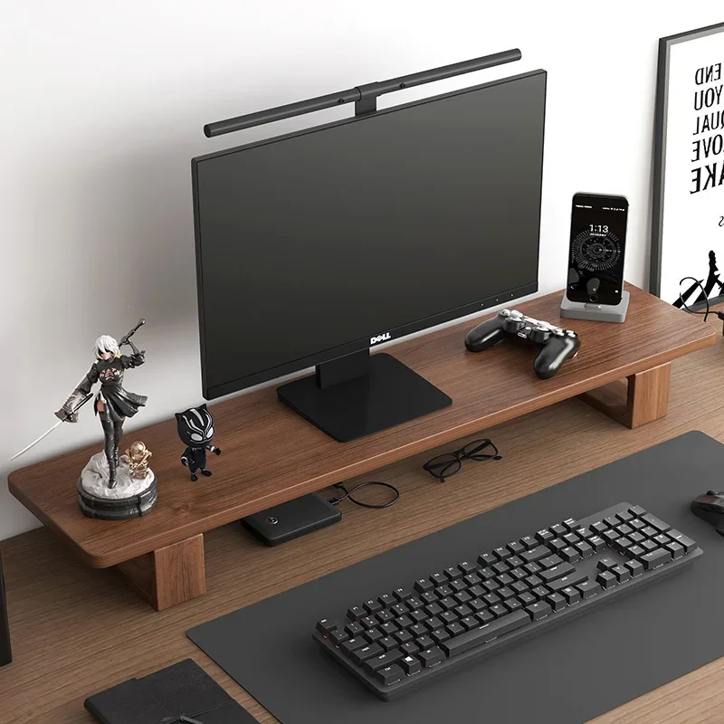 

Solid Wood Desktop Computer Screen Heightening Bracket, Desktop Storage Bracket, Raised Shelf