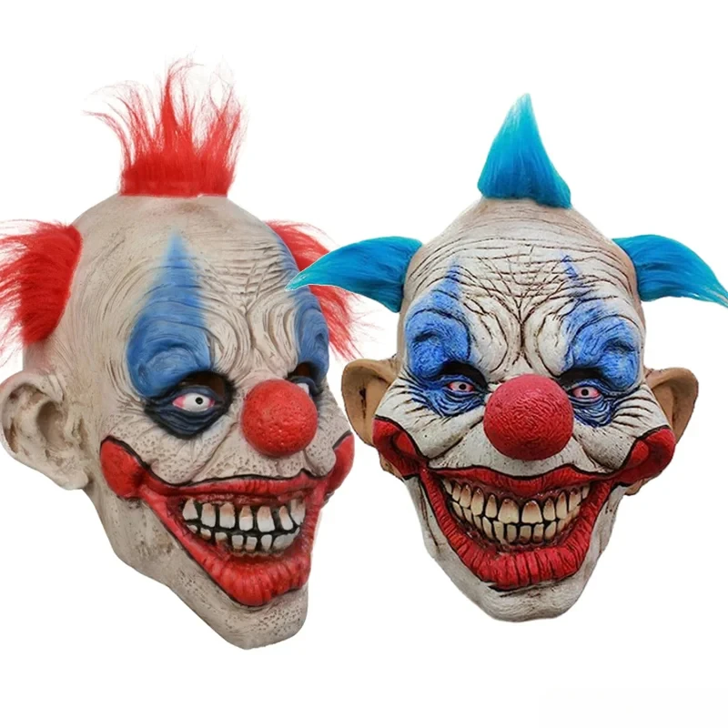 

Halloween Joker Cosplay Costume Mask Adult Unisex Headgear Clown Latex Masks Demon Accessory Carnival Props