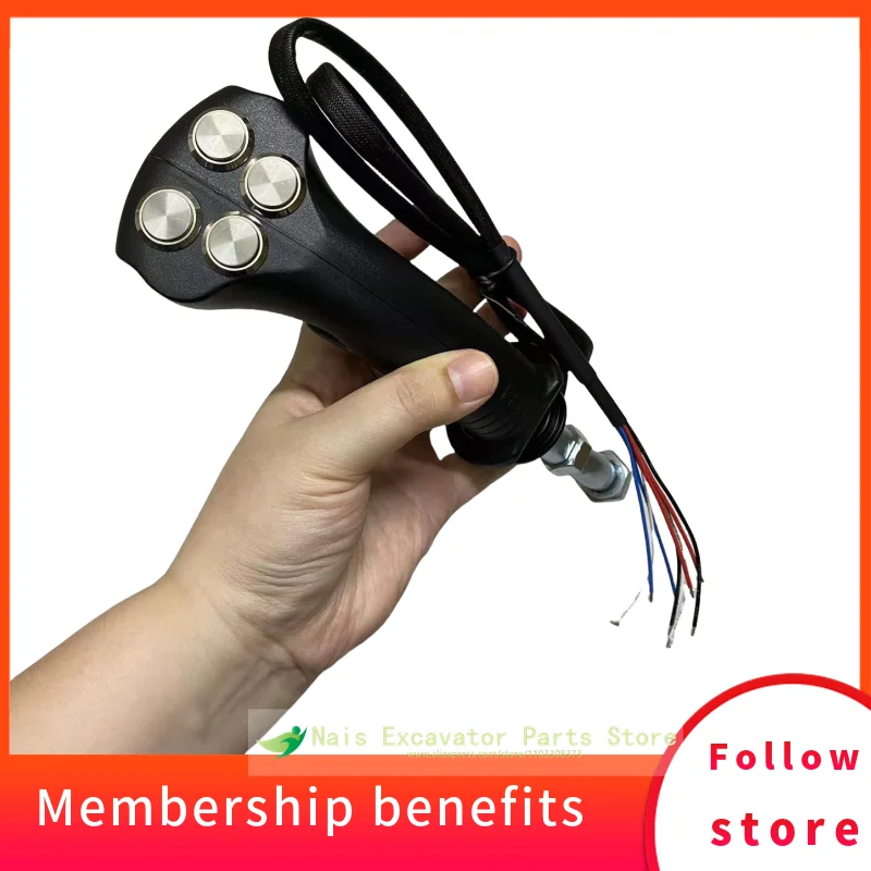 

Excavation clip grab logging ironstone agricultural harvester modified electronic control 4 button joystick handle parts