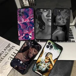 Hot singer R-Rihannas Silicone Soft for iphone 15 14 13 12 11 Pro Mini XS MAX 8 7 6 Plus X XS XR Cover
