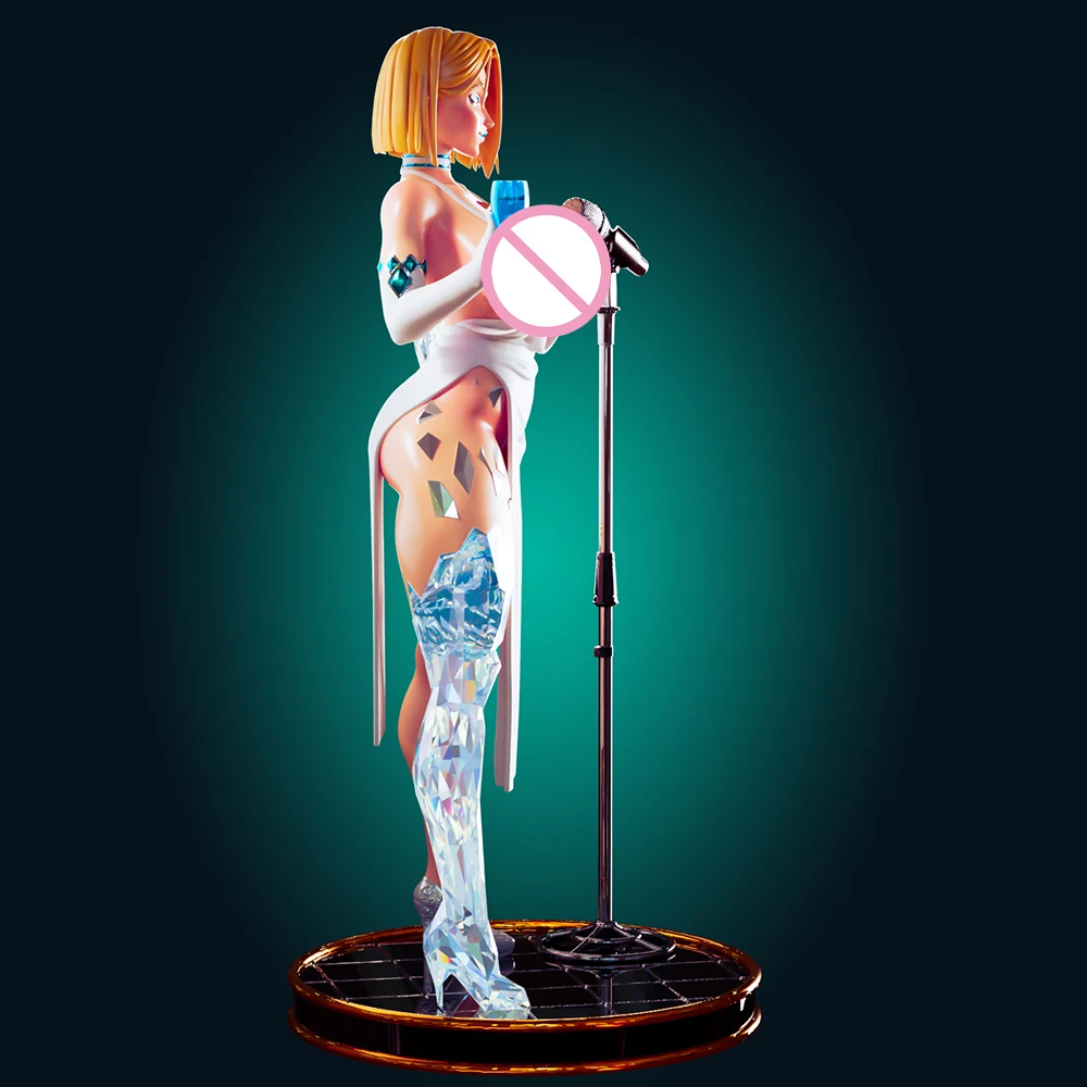 1:24 FUTA Officer Rhu Frost Lady NSFW 3d Print Набор игрушек из смолы Gk Неокрашенная фигурка Diy Несобранная статуя Фигурки Модель игрушки