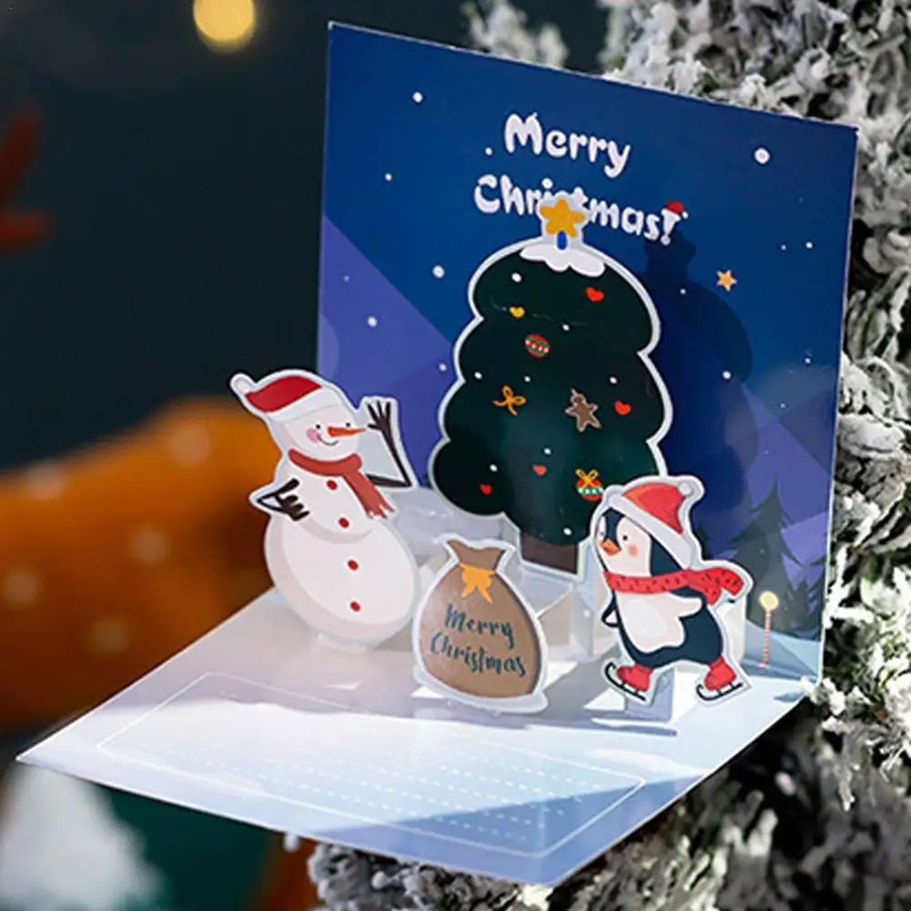 

Новая рукописная 3D поздравительная открытка, открытка с благодарностью, мультяшная складная маленькая открытка, набор бумажных открыток, конверт