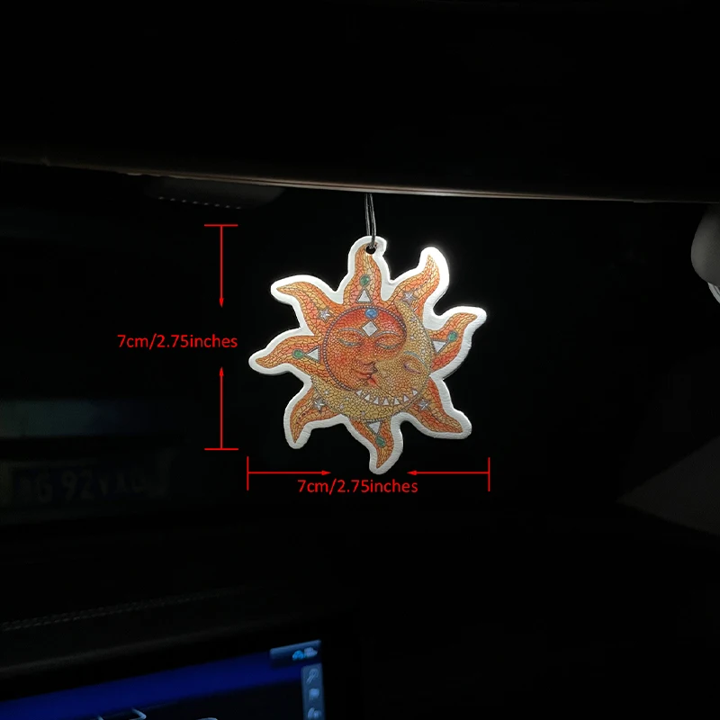 

Мозаика Солнце и Луна Украшение Стены Подвеска Популярный Стиль Автомобильный Освежитель Воздуха, Освежитель Воздуха Для Гардероба, Духи, Украшение Зеркала Заднего Вида, Подвеска Для Интерьера Автомобиля, Натуральный Аромат Очиститель Воздуха Аромат Арома