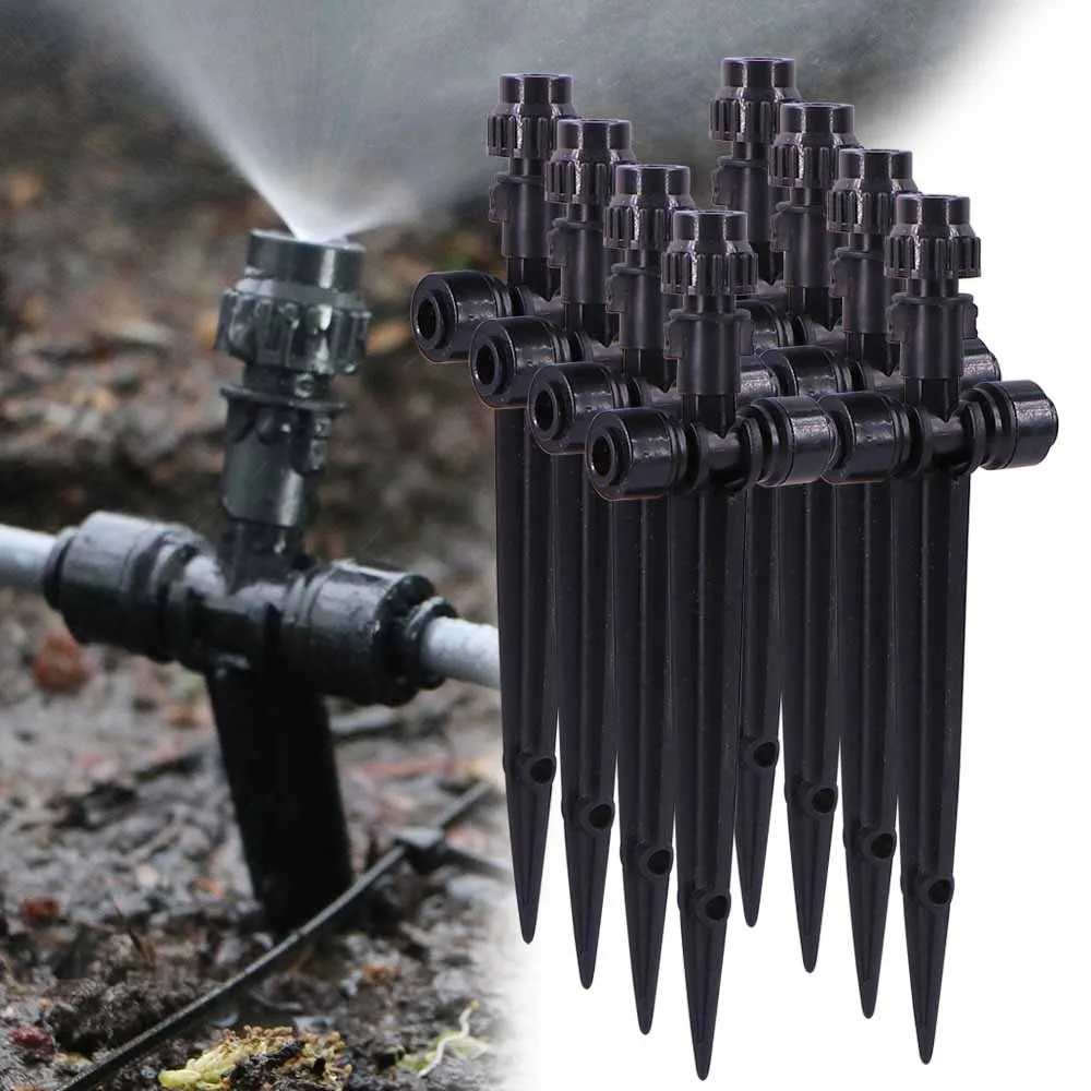 Dysze zamgławiające 1/4\" z kołkiem, regulowane rozpylacze atomizujące, szybkozłączki 4/6mm, zewnętrzne zraszacze do nawadniania.