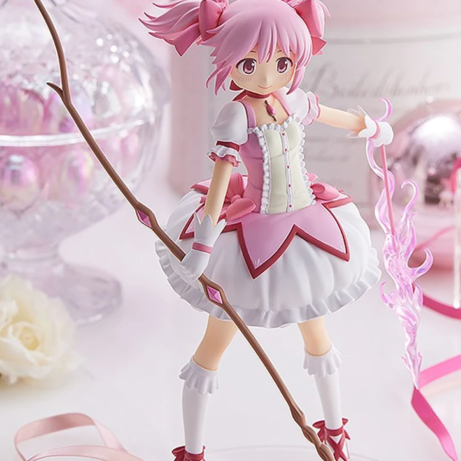 17 سنتيمتر Puella Magi Madoka Magica أنيمي الشكل Kaname Madoka ماجيك فتاة بولي كلوريد الفينيل أنيمي عمل أرقام الكرتون مكتب الديكور نموذج اللعب #4