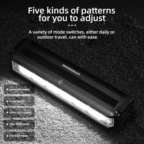 Imagen 2 del producto OFFBONDAGE-luz frontal para bicicleta, 2600 lúmenes, 8000mAh, linterna impermeable, carga USB, accesorios para lámpara de Ciclismo de Carretera MTB