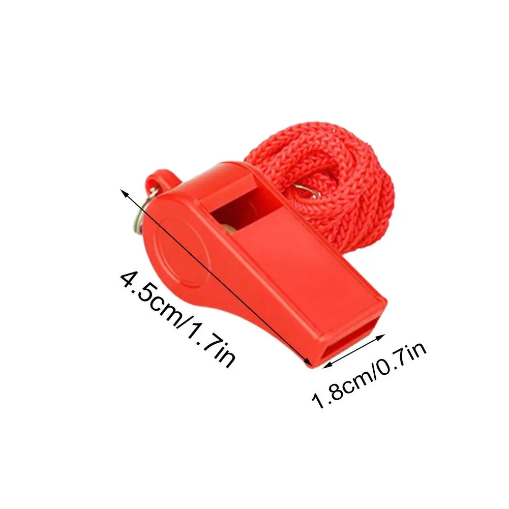 1/2/4 pezzi fischietto rosso di alta qualità gioco da arbitro fischietto da viaggio all'aperto adatto per giochi di pallacanestro e pallavolo