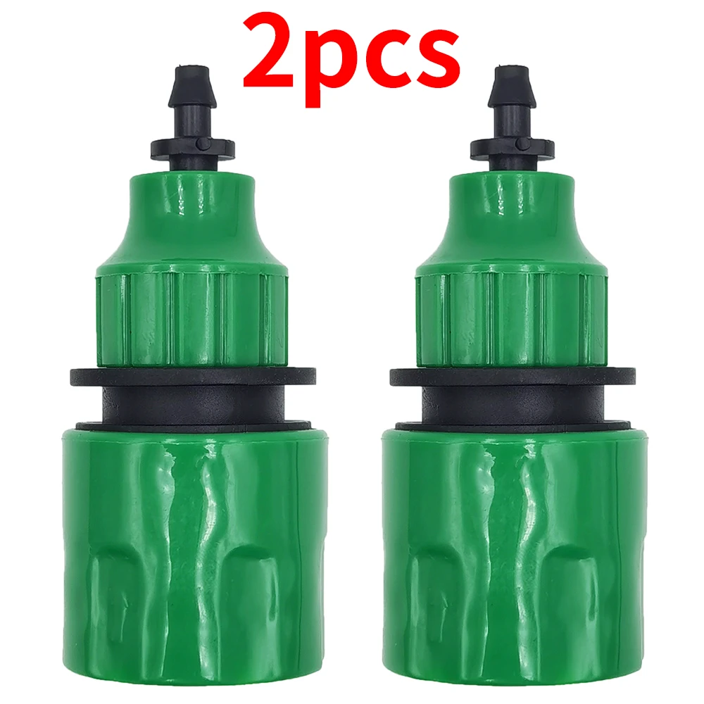 2 szt. Adapter szybkiego złączki z 1/4 (ID 4 mm) lub 3/8 cala (8 mm) złącze kolczaste do nawadniania ogrodu podlewanie szklarni