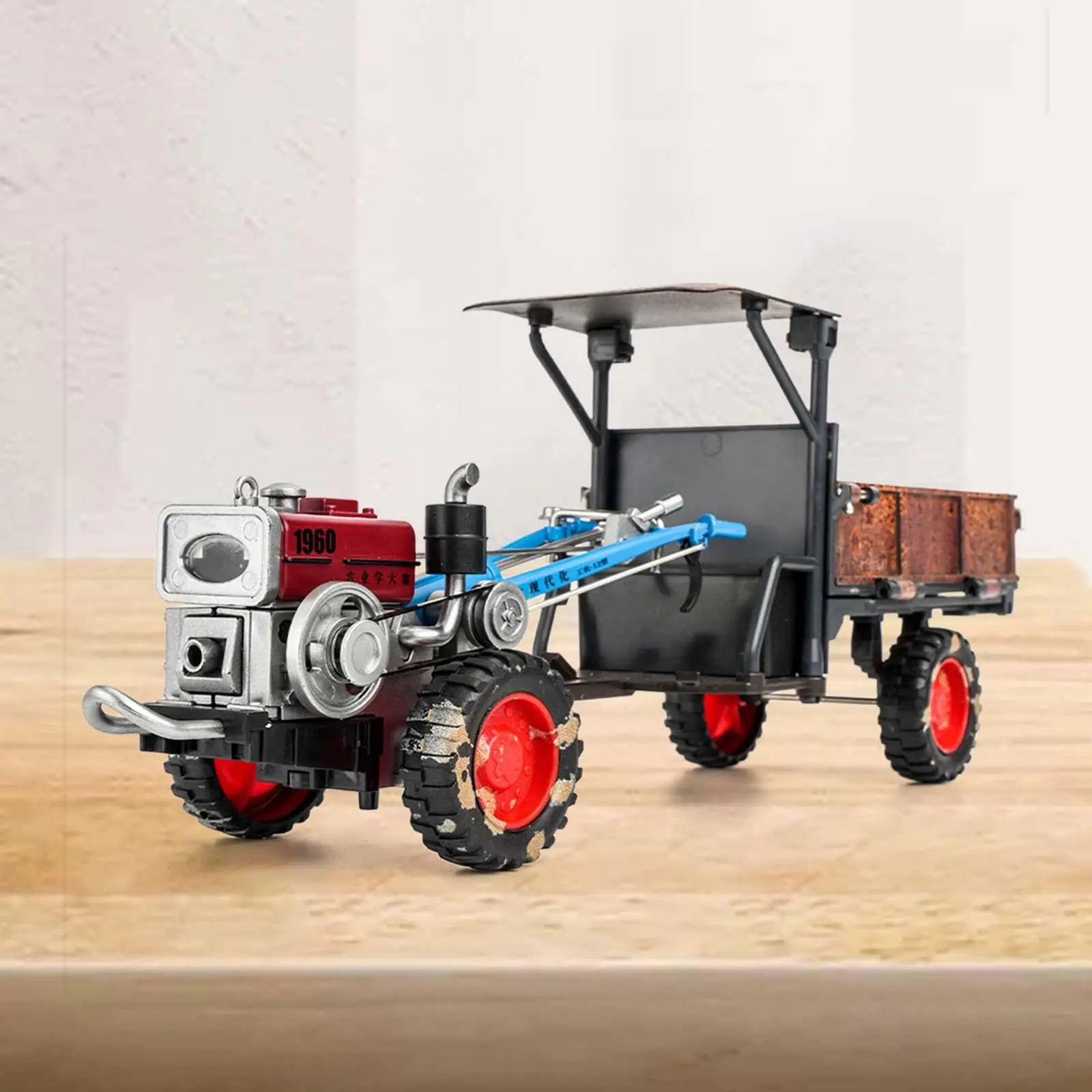 Diecast Tractor Alloy Model Early Learning Prop Ornaments Kids Play Tractors for Birthday Party Festivals Xmas Kids Gifts