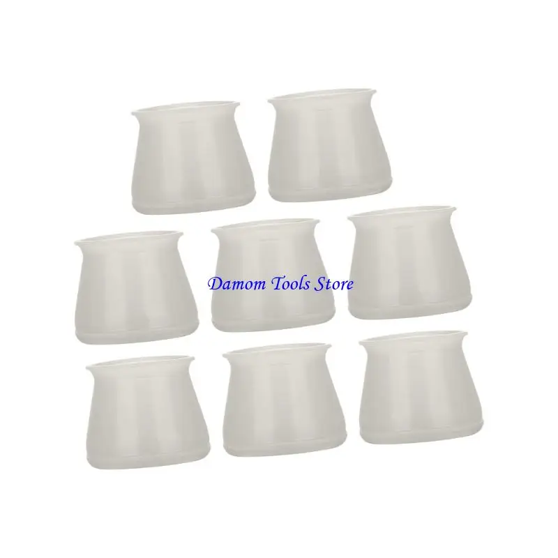 57BE Wear Resistant Silicone Furniture Leg Protectors Cover Long Lasting Floor Guard for Chairs Tables in Office and Home