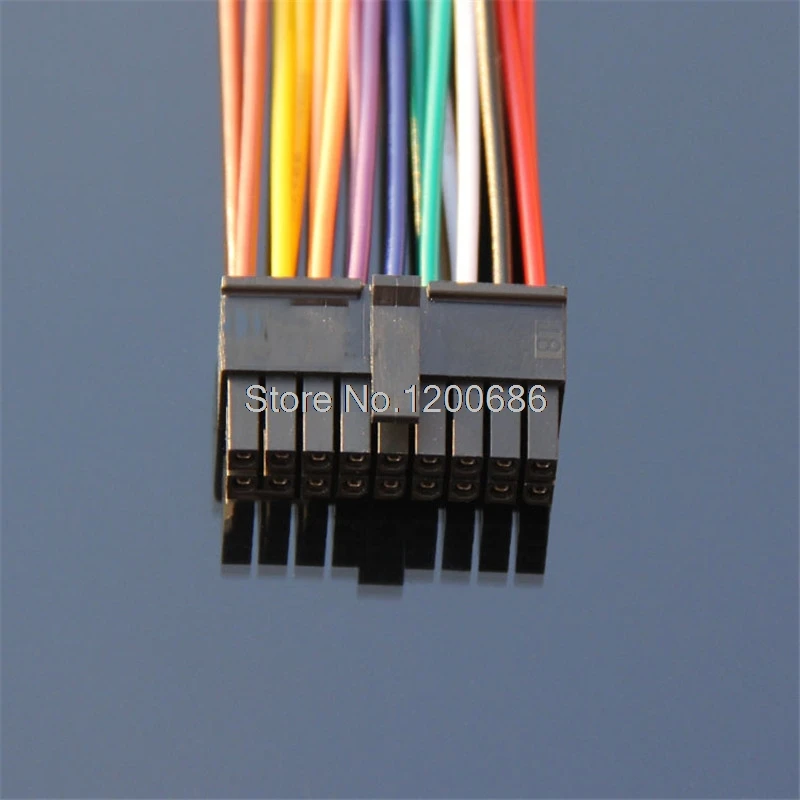 18PIN 20AWG 30CM Micro-Fit 3.0 43025 Molex 3.0 2x9pin 0430251800   18-pinowa wiązka przewodów Molex 3.0 2*9pin 18p