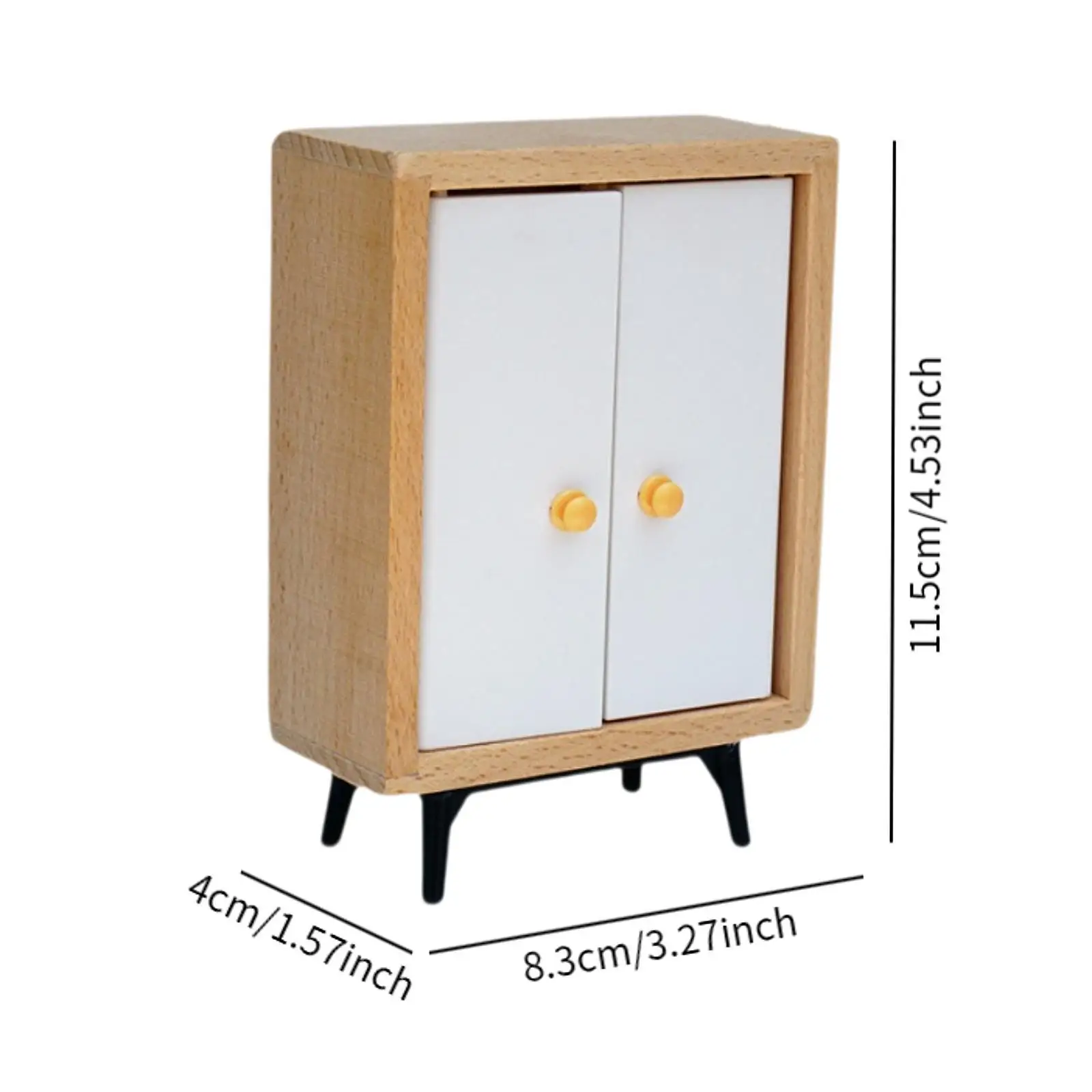 1 12, Puppenhaus-Kleiderschrank, simulierter Schrank, Spielzeug, Miniaturmöbel