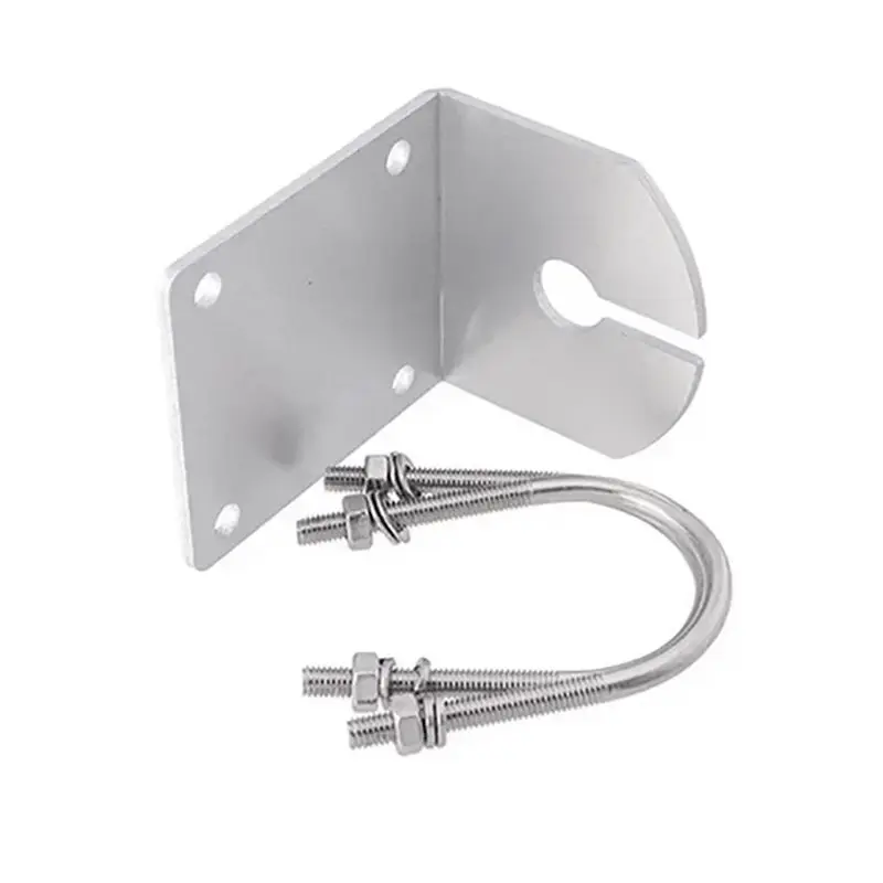 M51K-Wall Mount L Shape Antenna Clip Stainless Steel Clamp For Vehicle Based Outdoor Antennas N-K Connector Parts