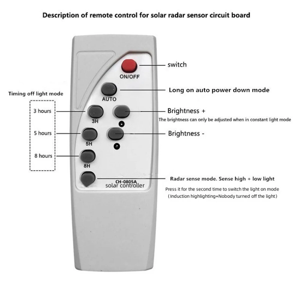 Płyta sterowania lampa słoneczna Radar 3.2V 3.7V indukcja ciała lampa słoneczna płytka moduł kontrolera lampy płyta sterownicza LED