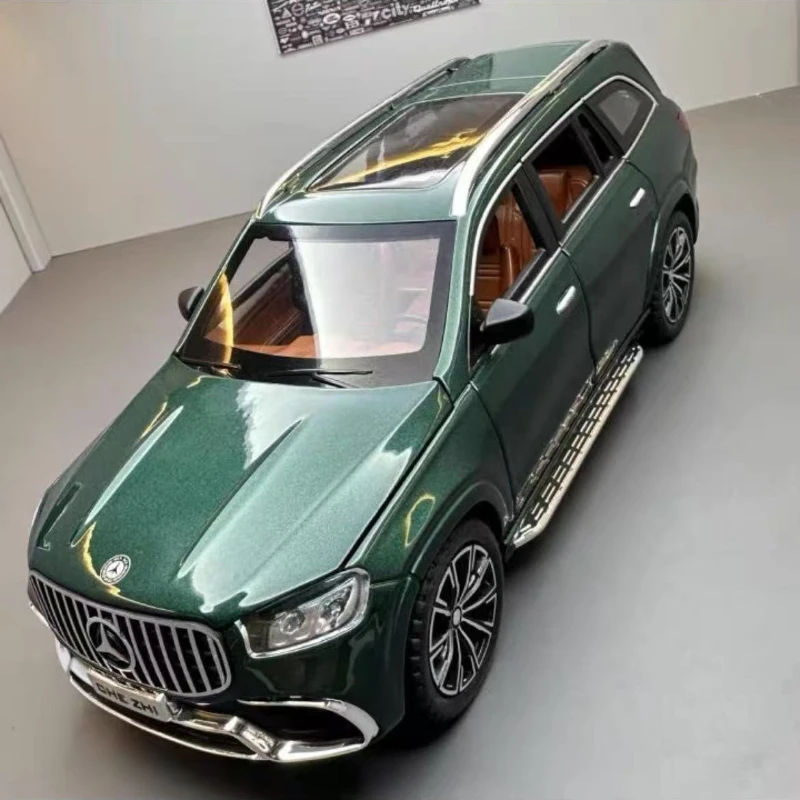 

1:24 Mercedes Benz GLS63 AMG Alloy Model Car SUV Vehicle Diecast Metal Car Simulation Sound & Light Toys For Children Kids Gifts