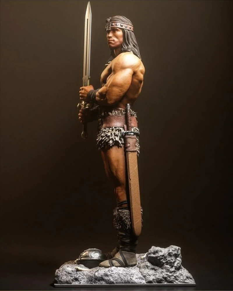 1/24 Scale Die-Cast Resin Figure Model Kit Anime Super Hero Barbarian Hobby Miniature Toys Unassembled Unpainted DIY Diorama