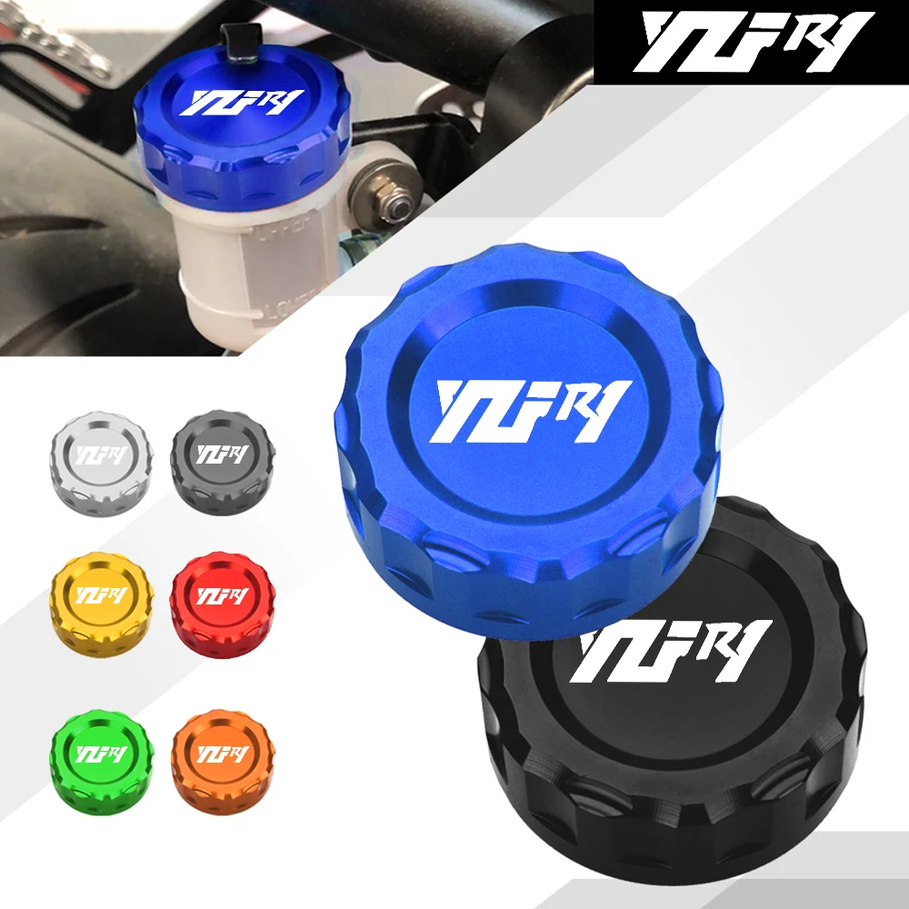 

For YAMAHA YZFR1 YZF-R1 2009-2022 2023 2024 2025 2026 Motorcycle Accessories CNC Rear Brake Fluid Reservoir Cap Cylinder Cover