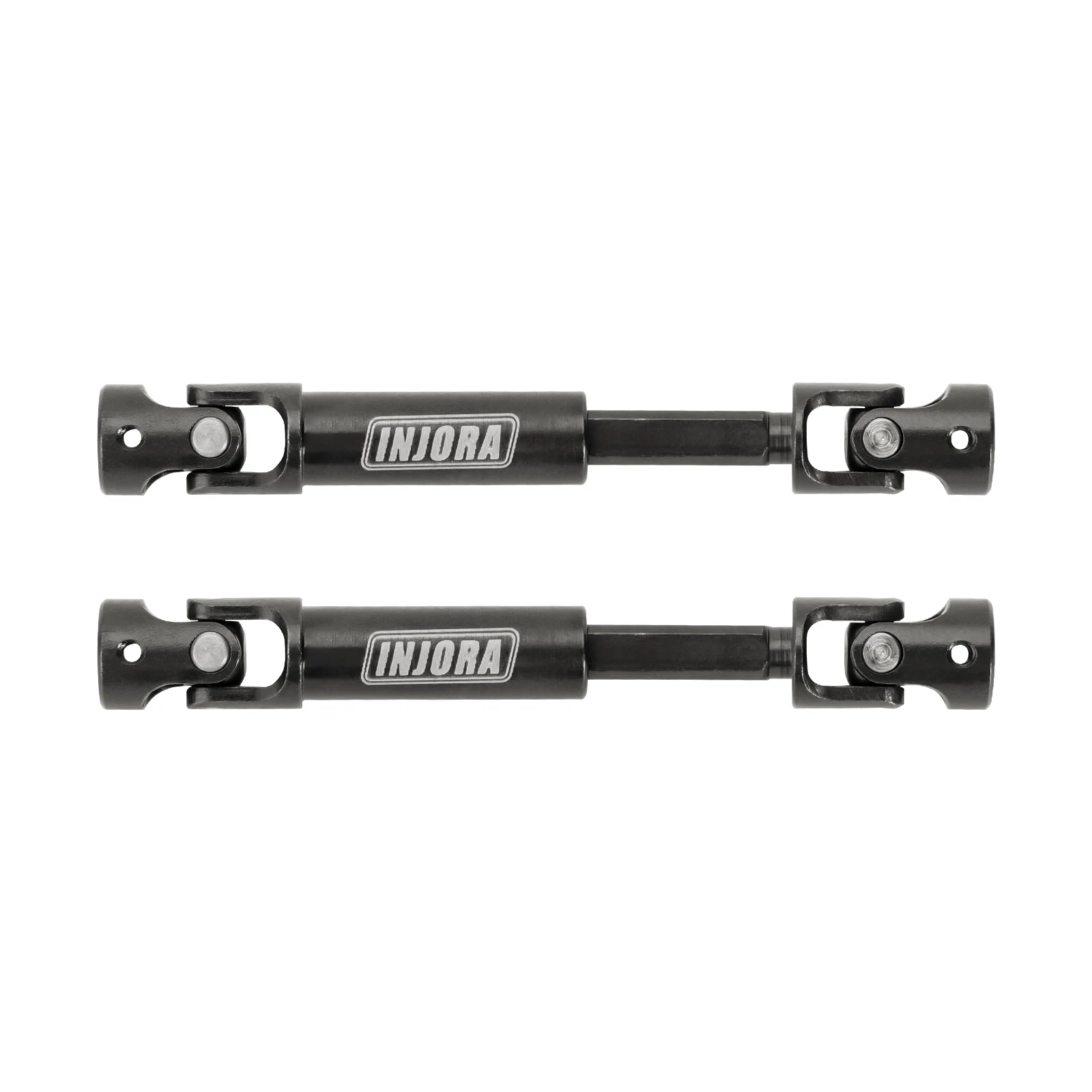 INJORA Hardened Steel Drive Shafts with D-shaped Holes for 1/24 RC Crawler FMS FCX24