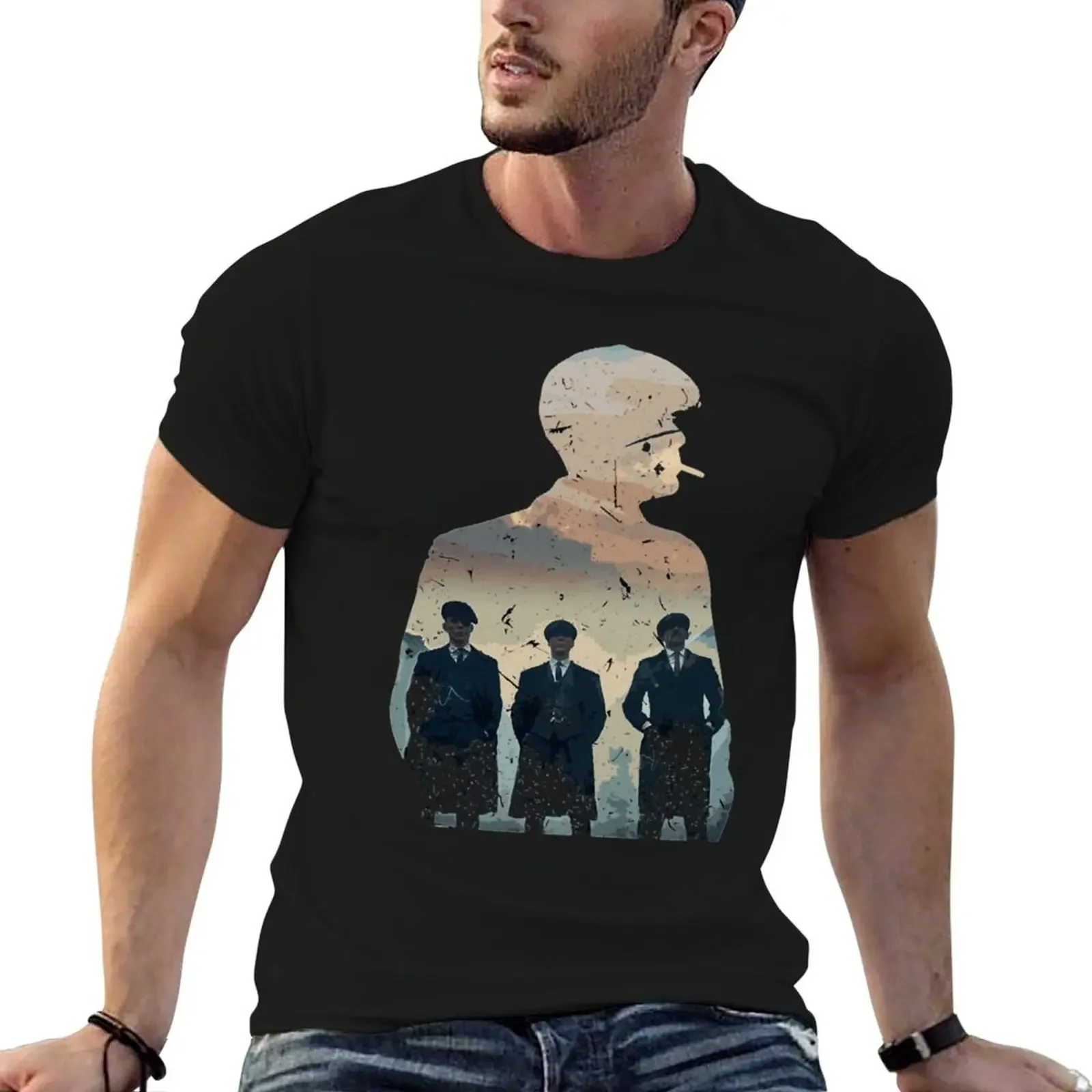 KAOSKEREN a wonderful design is usually T-Shirt boys animal print blacks plain black t shirts men