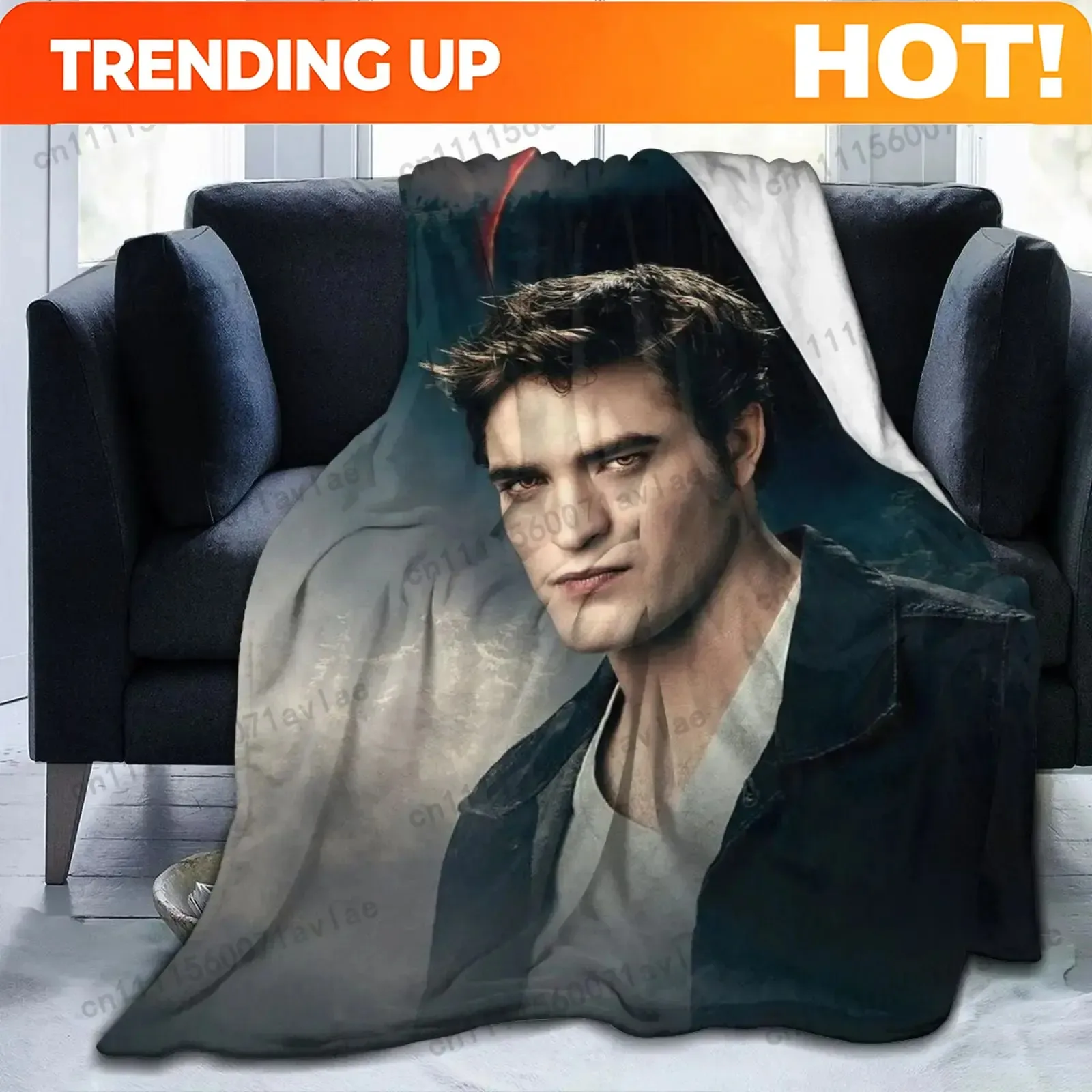 Customize Bella Swan Twilight Saga Blanket Robert Pattinson Throw Bedding Room Decor Flannel Edward Cullen Blankets for Bed Sofa