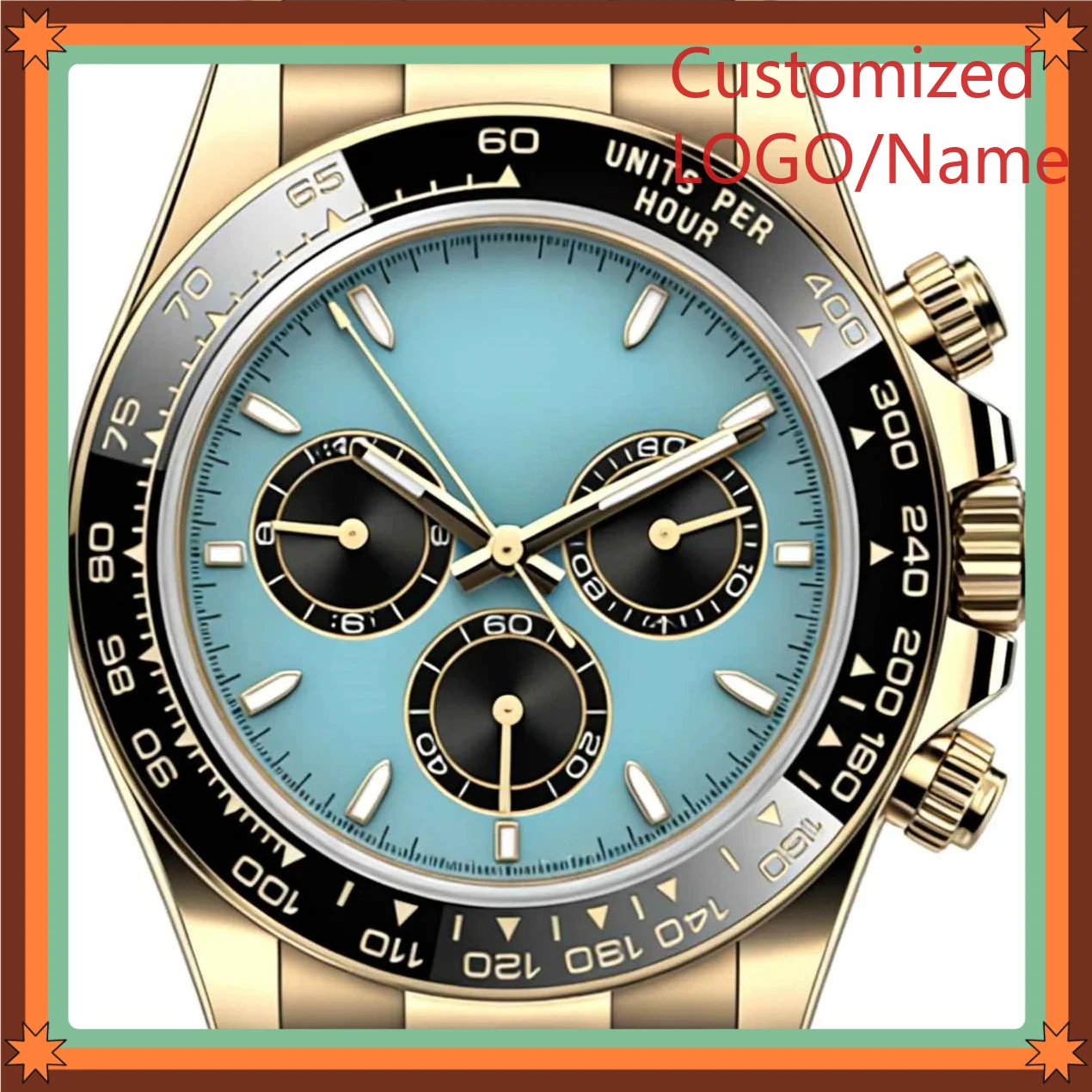 A989 Store 40mm Men's Automatic And Quartz Movement 904l Stainless Stee Customized Watches